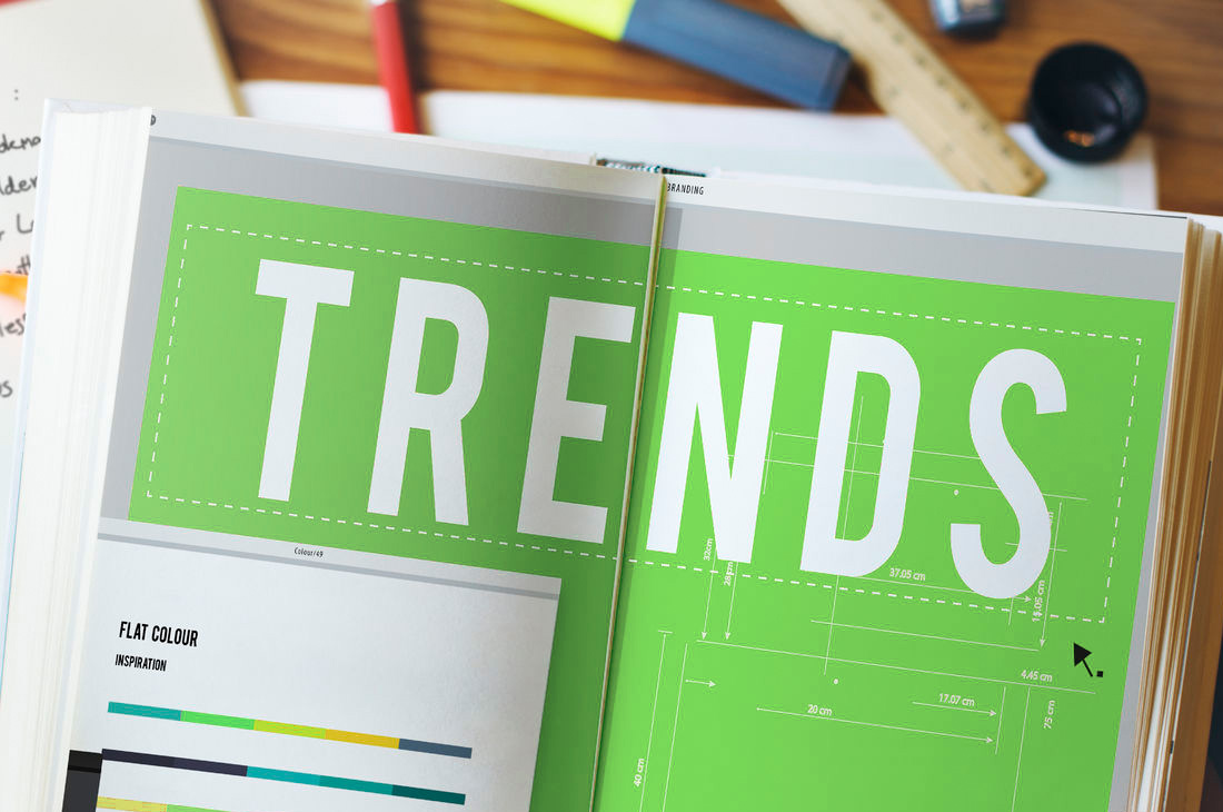 Trends headline in an office design book